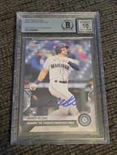 Jarred Kelenic 2021 Topps Now MLB Debut 5.13.2021 #208 Signed BGS Auto 10 Slab