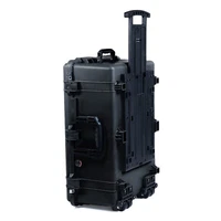Black Pelican 1650 case. Comes with new push button latches. Case is empty.