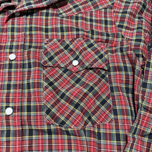 Vintage Dakota Five Brother Flannel Western Shirt Mens M Pearl Brush Popper USA - Picture 3 of 7