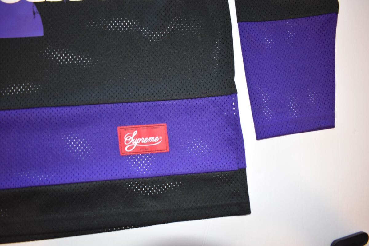 Supreme x Black Sabbath Hockey Jersey, Black/Purp, Sz Large (L), RARE, DS, Ozzy
