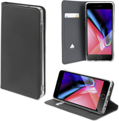 4smarts Flip-Tasche URBAN Lite für Apple iPhone SE/7/8, schwarz ''wie neu''