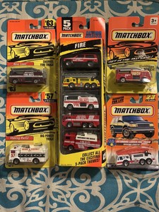 matchbox fire trucks 5 pack