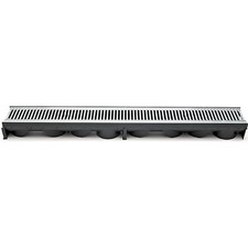 PSC Trench or Driveway Trough Linear Gutter Drain Zinc Plated Grate Single Unit
