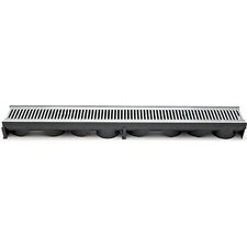 PSC Trench or Driveway Trough Linear Gutter Drain Zinc Plated Grate Single Unit