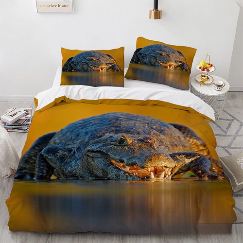 3D Animal Crocodile Series Digital Printed Bed Cover Pillowcase Bedding - Picture 5 of 31
