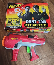 Nerf Dart Tag Strikefire - set of 2 blasters, Vests, Glasses. W/10 Shot Tag Gun