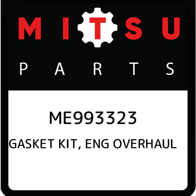 ME993323 Mitsubishi Gasket kit, eng overhaul ME993323, New Genuine 