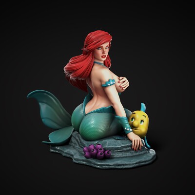 Meerjungfrau, 1/10 Scale 3D Printed Resin Figure Model Kit