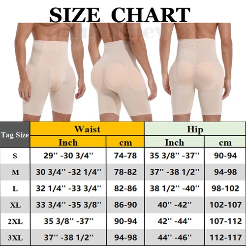 Herren gepolsterte Enhancer Unterwäsche Shapewear Butt Lifter Boxershorts Höschen Former - Bild 26 von 40
