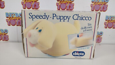 Speedy-Puppy Chicco ぬいぐるみ SPEEDY PUPPY CHICCO NEW VINTAGE 18 MESI 6 ANNI SCATTA E VAI CANE