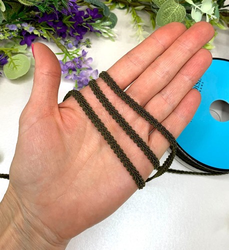 6mm scrolled gimp braid trim narrow upholstery trim doll house sewing light thin - Picture 40 of 77