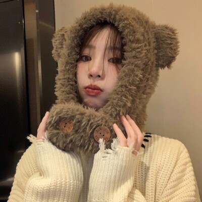 Orecchie Felpa Donna Pelo Felpa Con Cappuccio E Orecchie In Eco