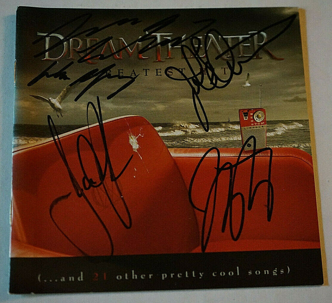 Dream Theater Autographed CD Booklet signed by the band w/ Mike