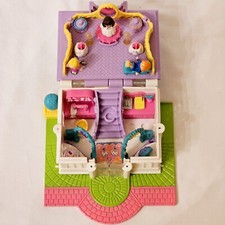 Polly Pocket Bluebird 1994 Vintage Bridal Salon COMPLETE with Working Lights