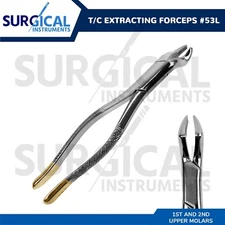 T/C Extracting Forceps #53L Dental Surgical Instruments Stainless German Grade