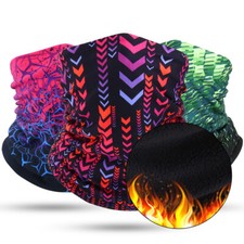 Winter Fleece Neck Warmer Gaiter Windproof Scarf Wrap Face Mask for Men Women US