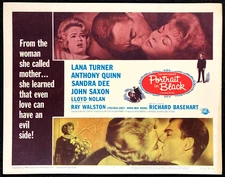 PORTRAIT IN BLACK Movie Lobby Card Poster Lana Turner Sandra Dee Film Noir TC