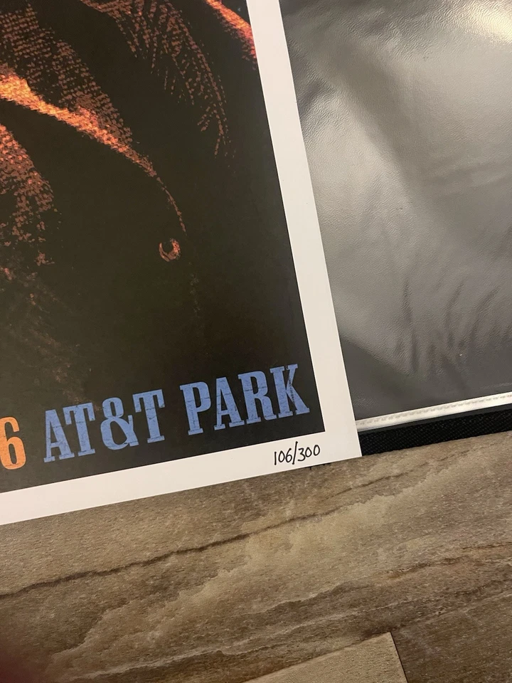 Guns N Roses - Litografía de gira - Parque AT&T de San Francisco - "DIRTY HARRY" - 9/08/16 Foto 2 de 4