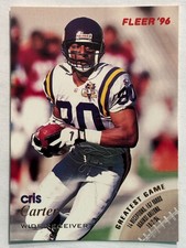 1996 Fleer #76 Cris Carter Minnesota Vikings