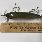 Vintage Creek Chub Wooden Injured Minnow Pretty Nice Red Side Scale Finish. Ex+! — photo 3