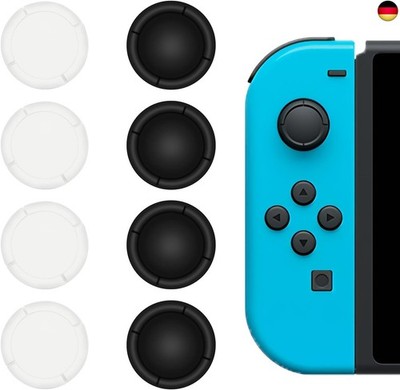 8 Stück Silikon-Schutzkappen für Switch/Lite Controller, Thumb Grip Analog S