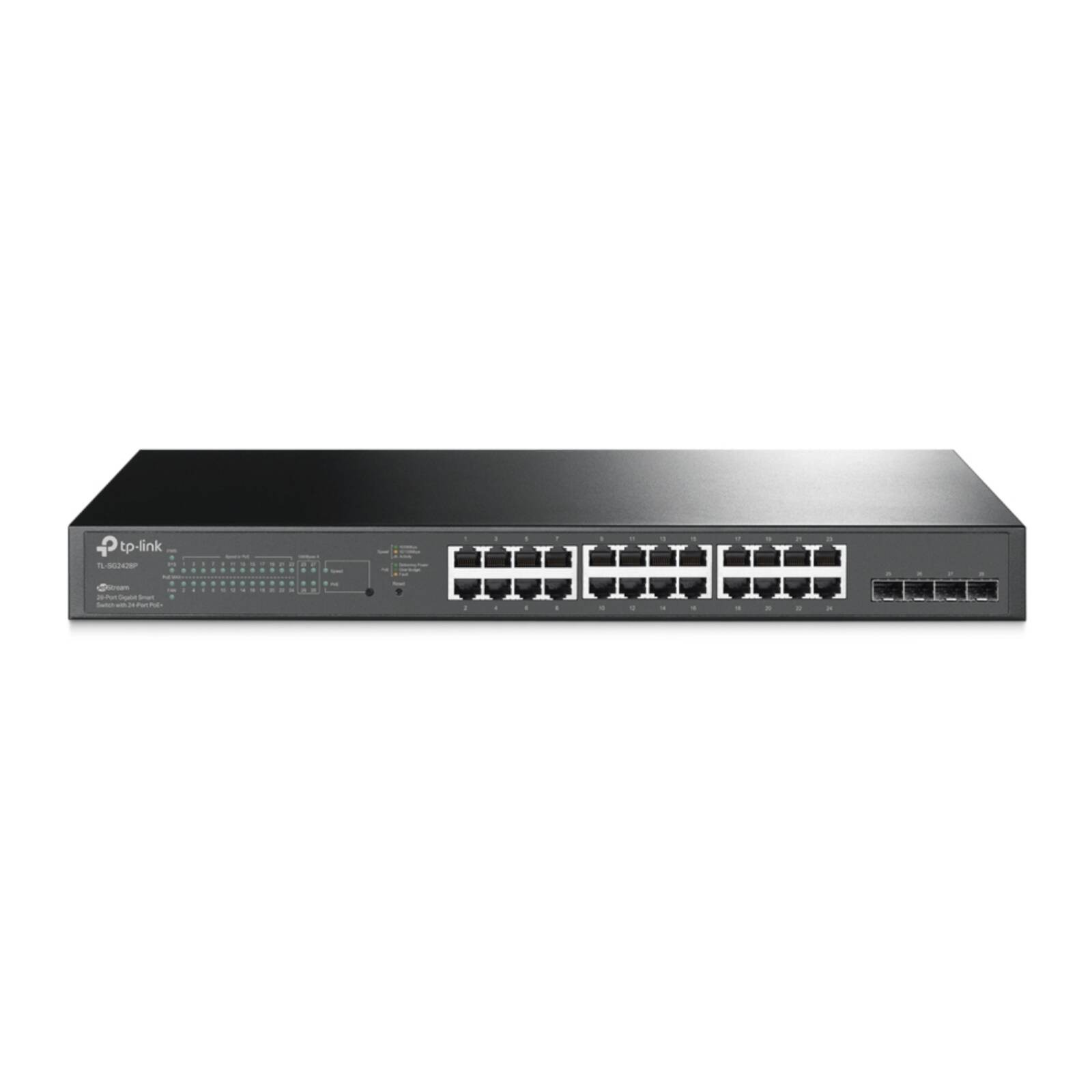 Tp-Link Black Jetstream 24-Port Gigabit Ethernet With 4X Sfp Poe L2+ Rack-Mountable Switch - Image 3