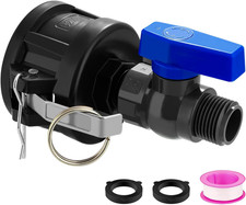 IBC Tote Hose Adapter, 275-330 Gallon IBC Tote Tank, 2"IBC Tote Garden Hose Fitt