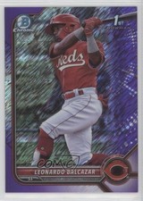 2022 Bowman Chrome Prospects Purple Shimmer Refractor Leonardo Balcazar 0z0v