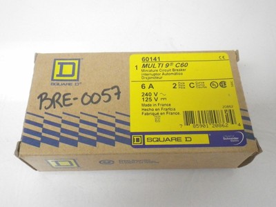 Multi9 C60 C6A Square D Merlin Gerin Circuit Breaker 2 pole 60141 (New In Box)