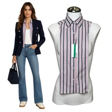 NWT Brunne DICKEY Compatible with Veronica Beard Blazer Button Down Shirt 00-14