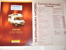 Prospekt Broschüre VW T4 / Karmann Mobil Wohnmobil COLORADO + Preise ed. 9/1996