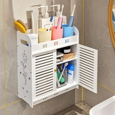 Over The Toilet Storage Cabinet, Wall Mount Bathroom Cabinet, Narrow Bathroom...