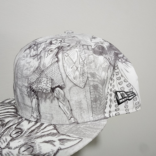 Rare New Era Alice In Wonderland All Over Disney Hat - Picture 4 of 6