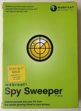Vintage Spy Sweeper Software by Webroot