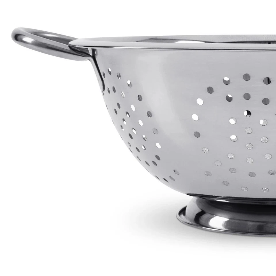 Stainless Steel Colander Large Metal Strainer Kitchen Food Mesh Colanders New - image 2 of 3