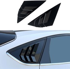 Rear Side Window Louvers Racing Style Triangular Window Glass Blinds for Hatchba