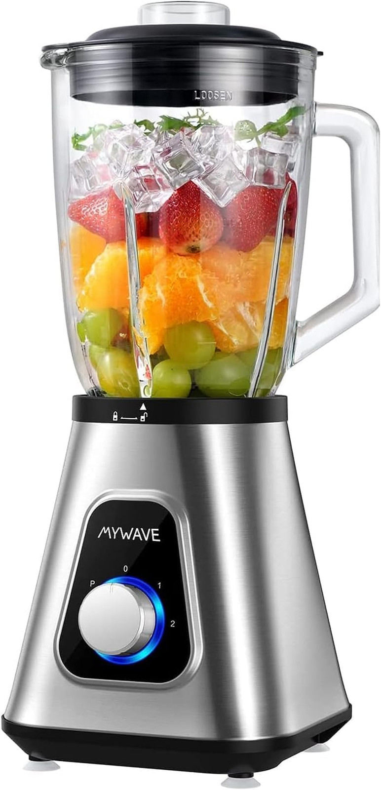 Frullatore a Tazza 1300W Professionale 1.5L Tritaghiaccio Acciaio Inox
