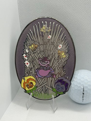 Rare Disney Cheshire Cat Iron Throne Fantasy Pin LE 40 GOT
