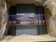 Sony BCT-60MLA Betacam SP Lot Of 10 Broadcast Master Metal Video Cassette Tape