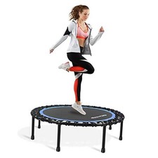 40"-48" Silent Mini Trampoline Fitness Trampoline 48" Round Blue NO Handle