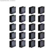 Glass Clamp - 20PCS Adjustable Glass Shelf Bracket, 1/3"-1/2" 304 Stainless St