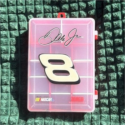 Zebco Dale Jr. DE8TB Plastic Divided Tackle Box Organizer Red/Clear