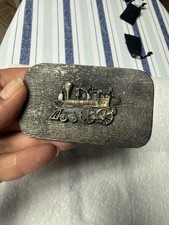 Vintage Belt Buckle Locomotive Train Brass Belt Buckle Railroad Aderco NY