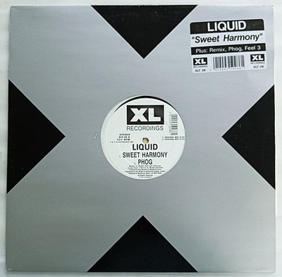 LIQUID - SWEET HARMONY 12'' VINYL 1992 XL XLT28  *VG/G+*