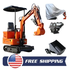 2000 lbs，mini excavatorcrawler,13.5 hp gasoline engine free ship Hydraulic clamp