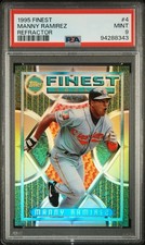 1995 Finest Refractor Manny Ramirez #4 PSA 9 Low Pop Only 3 Higher RARE