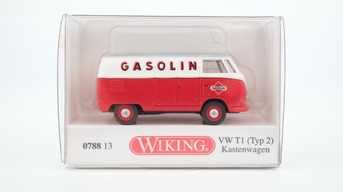 Wiking H0 078813 VW T1 (Tipo 2) Furgón "Gasolina" Rojo, Blanco | Zustand: Gebraucht