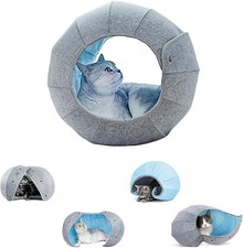 Cat Toy Condos Soft Cat Bed Cave Tunnel Toys Foldable Cat Toys 17.7x 15.4''