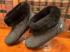 FitFlop Mukluk Black Glitter Shimmer Slipper Boots - Size UK 5 - New Condition