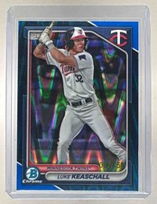 Luke Keaschall 2024 Bowman Chrome #BCP-122 Blue RayWave Refractor Prospects /150